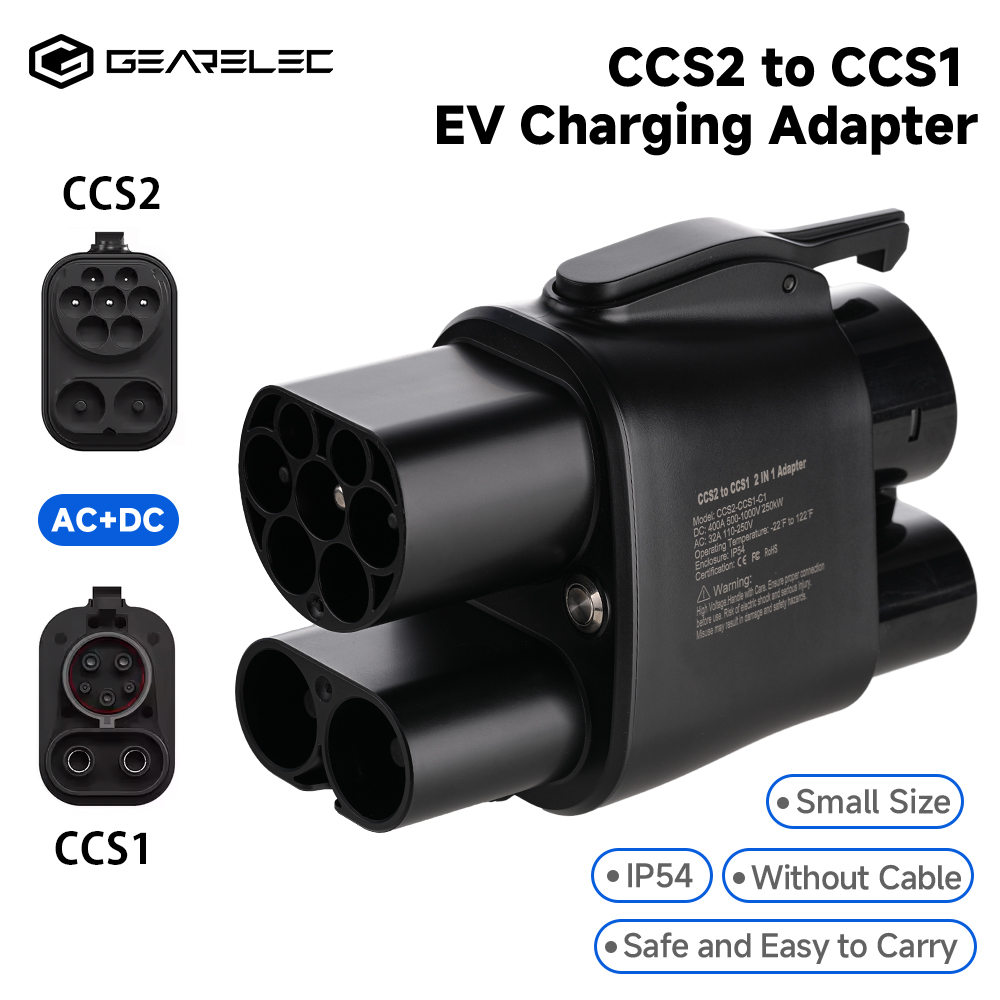 Ccs2 To Ccs1 Fast Charge Adapter 250Kw - GEARELEC Adattatore CCS2 a CCS1 DC