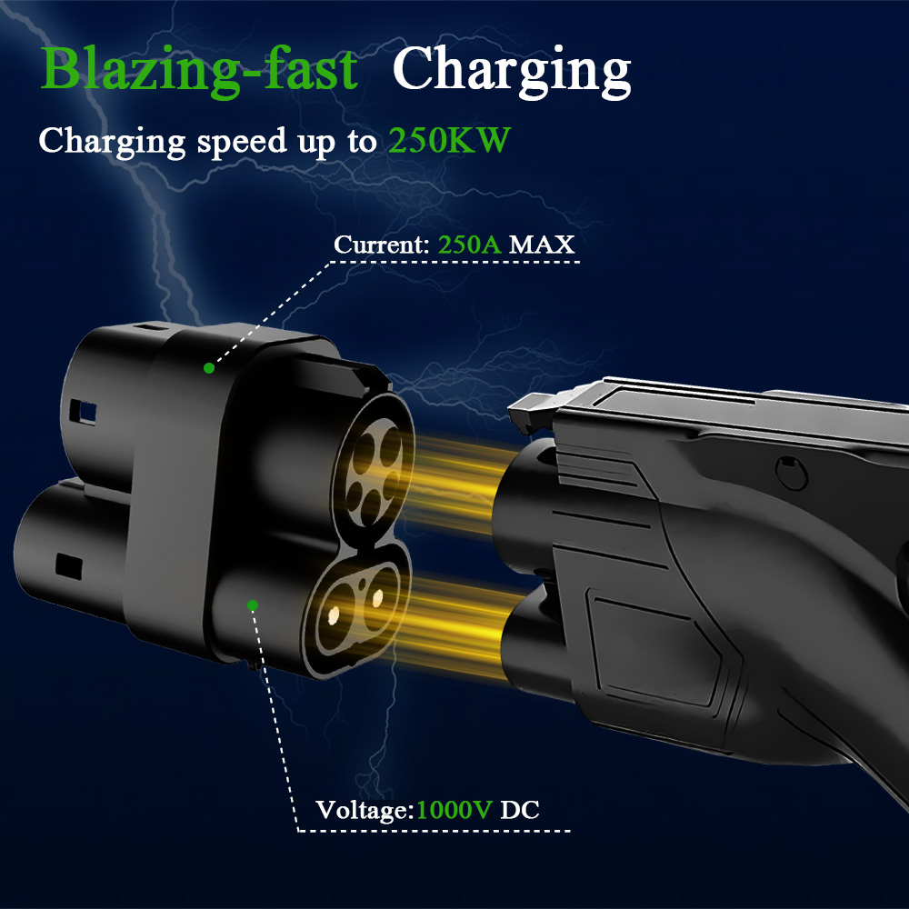 Kolanky CCS1 a CCS2 EV DC 1000 - Ccs2 To Ccs1 Fast Charge Adapter 250Kw recensione e prezzo