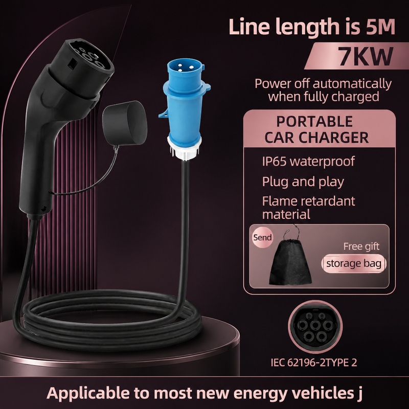 Caricatore Portatile per Veico - Portable Ev Charger 32A Type 2 Cee Plug recensione e prezzo